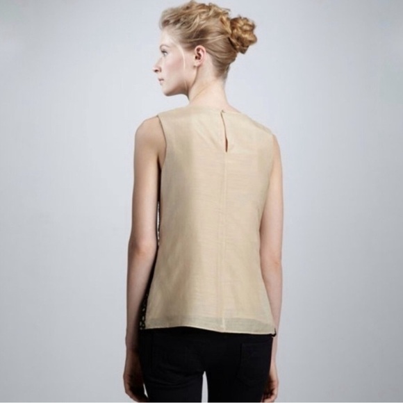 Lela Rose Neiman Marcus For Target Silk Lace Overlay Blouse Women’s Size Medium - Picture 2 of 10